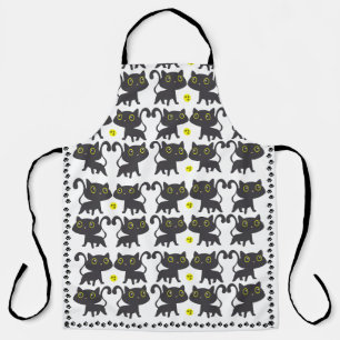 Charmantes Black Cat Design Schürze