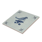 Charmantes Blaues Vogelparadies Fliese (Seite)