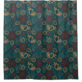 Charmantes Blumendesign Duschvorhang (Vorderseite)