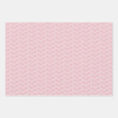 Charmantes Blush Pink Sweet Candy Cane Geschenk Geschenkpapier Set (Vorderseite 2)
