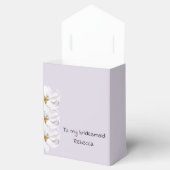 Charmantes Brautmagazin, leicht lila mit Namen Geschenkschachtel (Geöffnet)