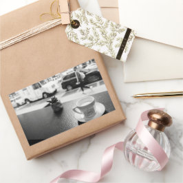 Charmantes Coffee Bar Rechteckiger Aufkleber