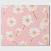 Charmantes Daisy Kids Room Muster | Weichrosa Geschenkpapier (Flach)