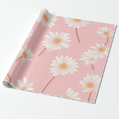 Charmantes Daisy Kids Room Muster | Weichrosa Geschenkpapier (Ungerollt)