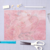 Charmantes Dekorationsdesign Rosa Deko Tee Teebeut Seidenpapier (Handwerk)