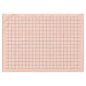 Charmantes Design für Korallen und Grau-Karo Tischdecke (Vorderseite (Horizontal))