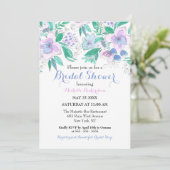 Charmantes Elegantes Brautparty Einladung (Stehend Vorderseite)