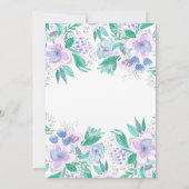 Charmantes Elegantes Brautparty Einladung (Rückseite)