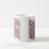Charmantes Floral für Mama Bedeutende Mutterschaft Kaffeetasse (Mittel)