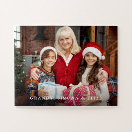 Charmantes Foto Osterweihnachtsmonogramm Puzzle