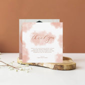 Charmantes Foto Peach Fuzz Abschluss Dankeskarte