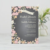 Charmantes Garden Blumenstrauß Brautparty Einladung (Stehend Vorderseite)