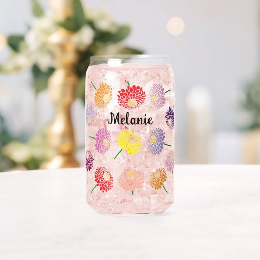 Charmantes Glas mit Zinnia-Blume (Insitu (Hochzeit))