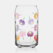 Charmantes Glas mit Zinnia-Blume (Links)