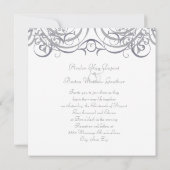 Charmantes Graues Geburtstagsfest Einladung (Rückseite)