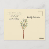 Charmantes Haus | Meldung verschieben Postkarte (Rückseite)