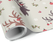 Charmantes Hirschpackpapier für Geschenke Geschenkpapier (Rolleneckpunkt)