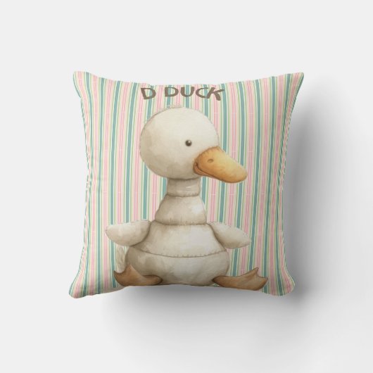 Charmantes Kinderzimmer-Design mit Duck & D Duck A Kissen (Rückseite)