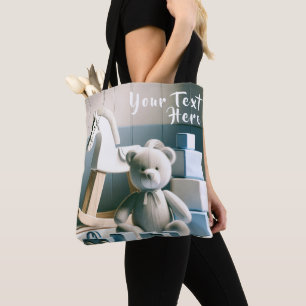 Charmantes Kinderzimmer mit Spielzeug Tasche