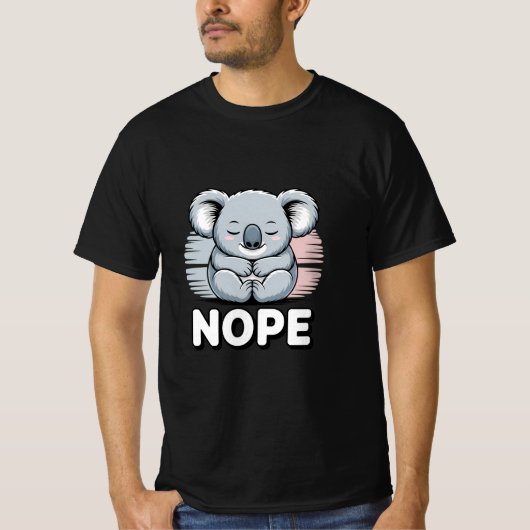 Charmantes Koala "NEIN" T-Shirt (Vorderseite)