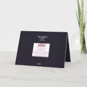 Charmantes Krähen-Glitzer Feiertagskarte (Rückseite)