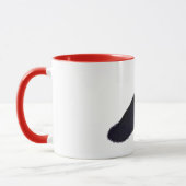 Charmantes Krähen-Glitzer Tasse (Links)