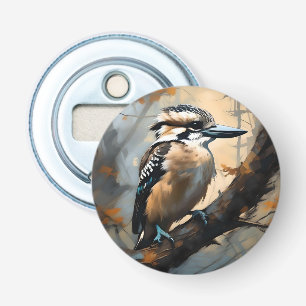 Charmantes Lachen: Kookaburra in Ölfarbe Flaschenöffner