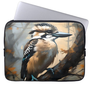 Charmantes Lachen: Kookaburra in Ölfarbe Laptopschutzhülle