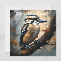 Charmantes Lachen: Kookaburra in Ölfarbe