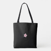 Charmantes lila und rosa Herzgeschenk für Liebende Tasche (Rückseite)