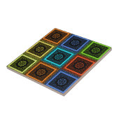 Charmantes, mehrfarbiges Musterdesign Fliese (Seite)