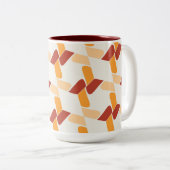 Charmantes Modernes Abstrakt Zweifarbige Tasse (VorderseiteRechts)