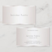 Charmantes modernes Design Beruflich Elegantes Gla Visitenkarte (Vorne/Hinten)