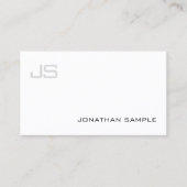 Charmantes Monogram Smart Design Schlicht Visitenkarte (Vorderseite)