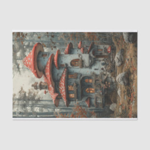 Charmantes Mushroom Tower House mit Deck Seidenpapier