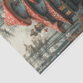 Charmantes Mushroom Tower House mit Deck Seidenpapier (Ausschnitt)