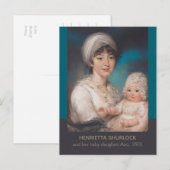 Charmantes Mutter- und Babyportrait von John Russe Postkarte (Vorne/Hinten)