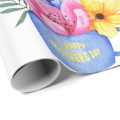 Charmantes Müttertagskaffee Bouquet Geschenkpapier (Rolleneckpunkt)