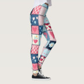 Charmantes Niedliches Patchwork-Design Leggings (Rechts)