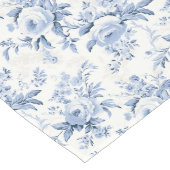 Charmantes Nostalgie: Französisches blaues Shabby Großer Tischläufer (Ecke)