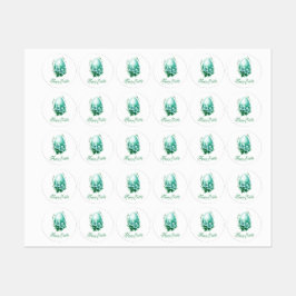 Charmantes Ostereier - Festliche Illustration Etiketten