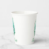 Charmantes Ostereier - Festliche Illustration Pappbecher (Links)