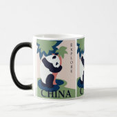 Charmantes Panda Abenteuer: Retro China Reisen Kun Verwandlungstasse (Links)