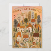 Charmantes Party des Erntedanks im Herbst Einladung (Vorderseite)