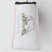 Charmantes Personalisiertes Pink Golf Cart Headcover (Rotieren 90)