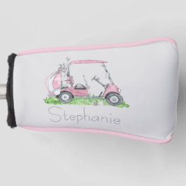 Charmantes Personalisiertes Pink Golf Cart Headcover