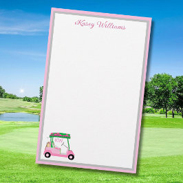 Charmantes Pink Golf Thema Personalisiert Stationi