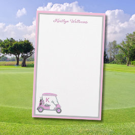 Charmantes Pink Golf Thema Personalisiert Stationi