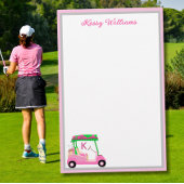 Charmantes Pink Golf Thema Personalisiert Stationi