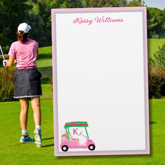 Charmantes Pink Golf Thema Personalisiert Stationi